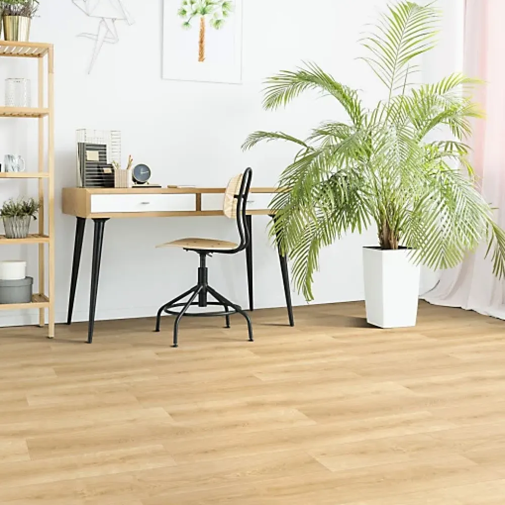 Décoweb Sol Vinyle Textile - Imitation parquet naturel - Rouleau de 2m x 9m- Lino Sol Vinyle Pvc