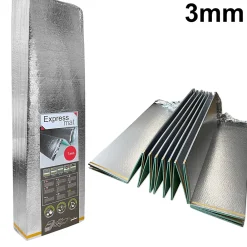 Ikhemalarka Sous couche XPS 12m2 3mm avec film PET isolation phonique thermique pour parquet et moquette non compatible chauffage au sol- Sous-Couche Parquet Et Stratifié|Sous-Couche Sol Pvc