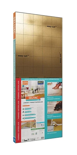 Selit Sous-Couche Parquet Et Stratifié|Sous-Couche Sol Pvc<Sous-couche pour stratifié AC Pro+ 10 mm isolante thermique et acoustique – 6 m²