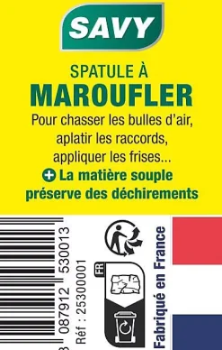 Savy Spatule à maroufler souple à poignée rouge- Outils Du Tapissier
