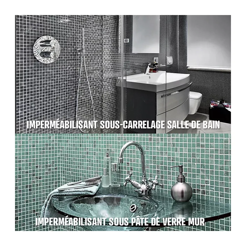 Arcane Industries SPEC Étanchéité sous carrelage douche et salle de bain ARCASPEC - Offre Spéciale : 5 x 15 Kg -- Ragréage Et Primaire Pour Carrelage