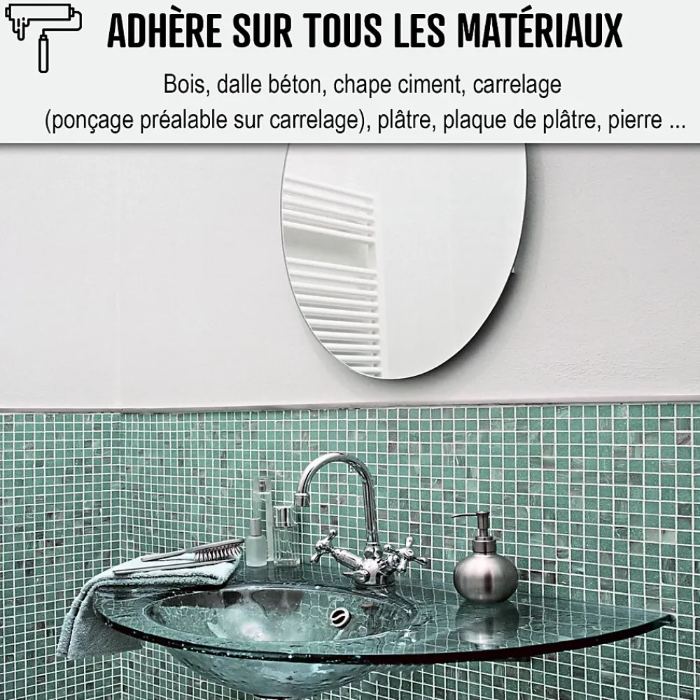 Arcane Industries SPEC Étanchéité sous carrelage douche et salle de bain ARCASPEC - Offre Spéciale : 5 x 15 Kg -- Ragréage Et Primaire Pour Carrelage