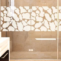 Ambiance Sticker Film Occultant Pour Vitrage<Sticker porte de douche Motif peau de girafe 45 x 150 cm