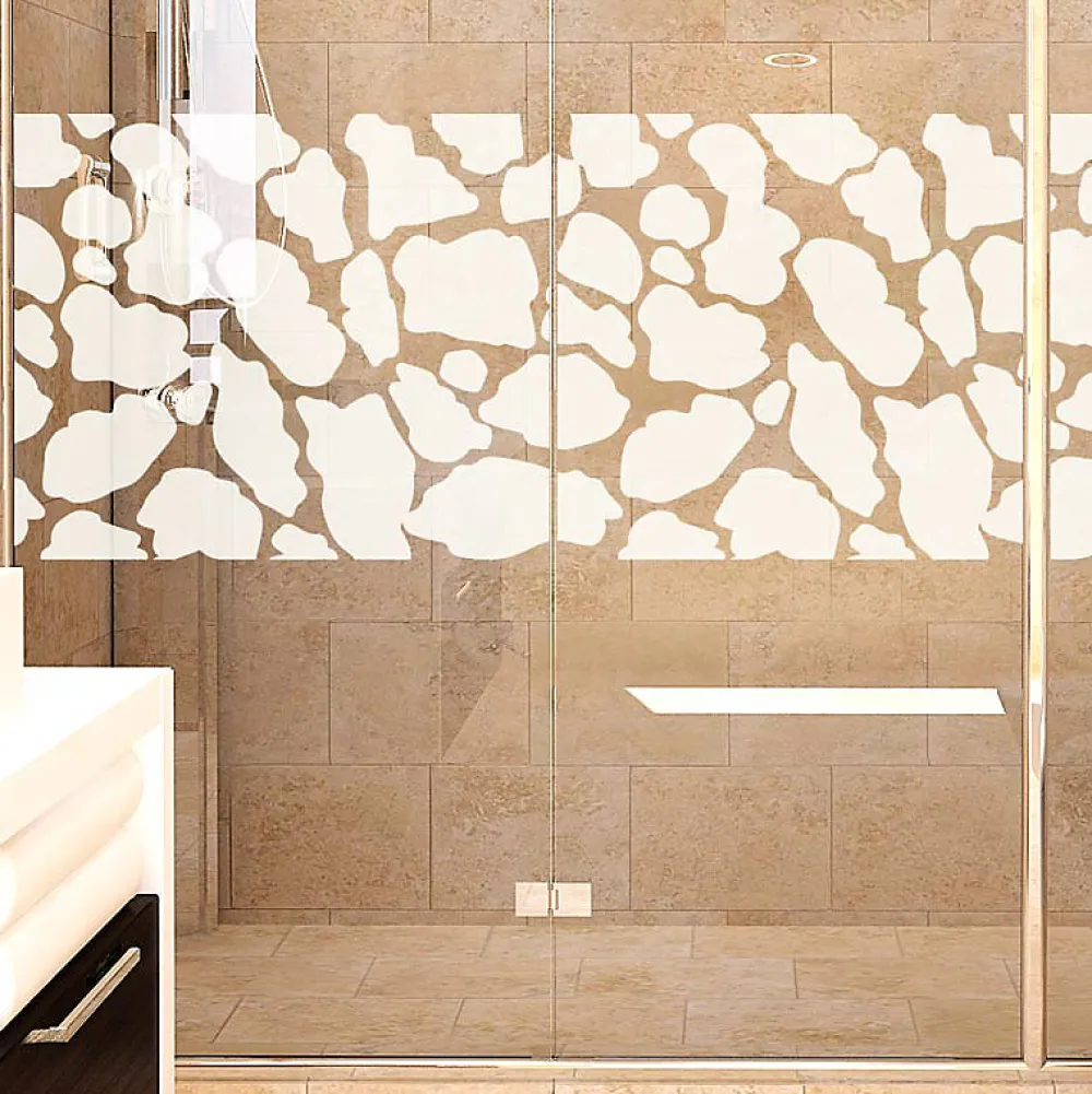 Ambiance Sticker Film Occultant Pour Vitrage<Sticker porte de douche Motif peau de girafe 45 x 150 cm