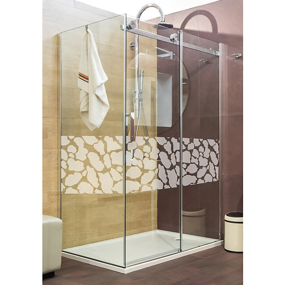 Ambiance Sticker Film Occultant Pour Vitrage<Sticker porte de douche Motif peau de girafe 45 x 150 cm