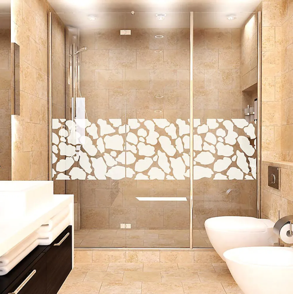 Ambiance Sticker Film Occultant Pour Vitrage<Sticker porte de douche Motif peau de girafe 45 x 150 cm