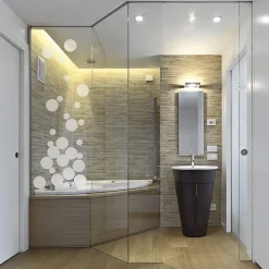 Ambiance Sticker Film Occultant Pour Vitrage<Sticker porte de douche Petites bulles de savon 95 X 35 cm