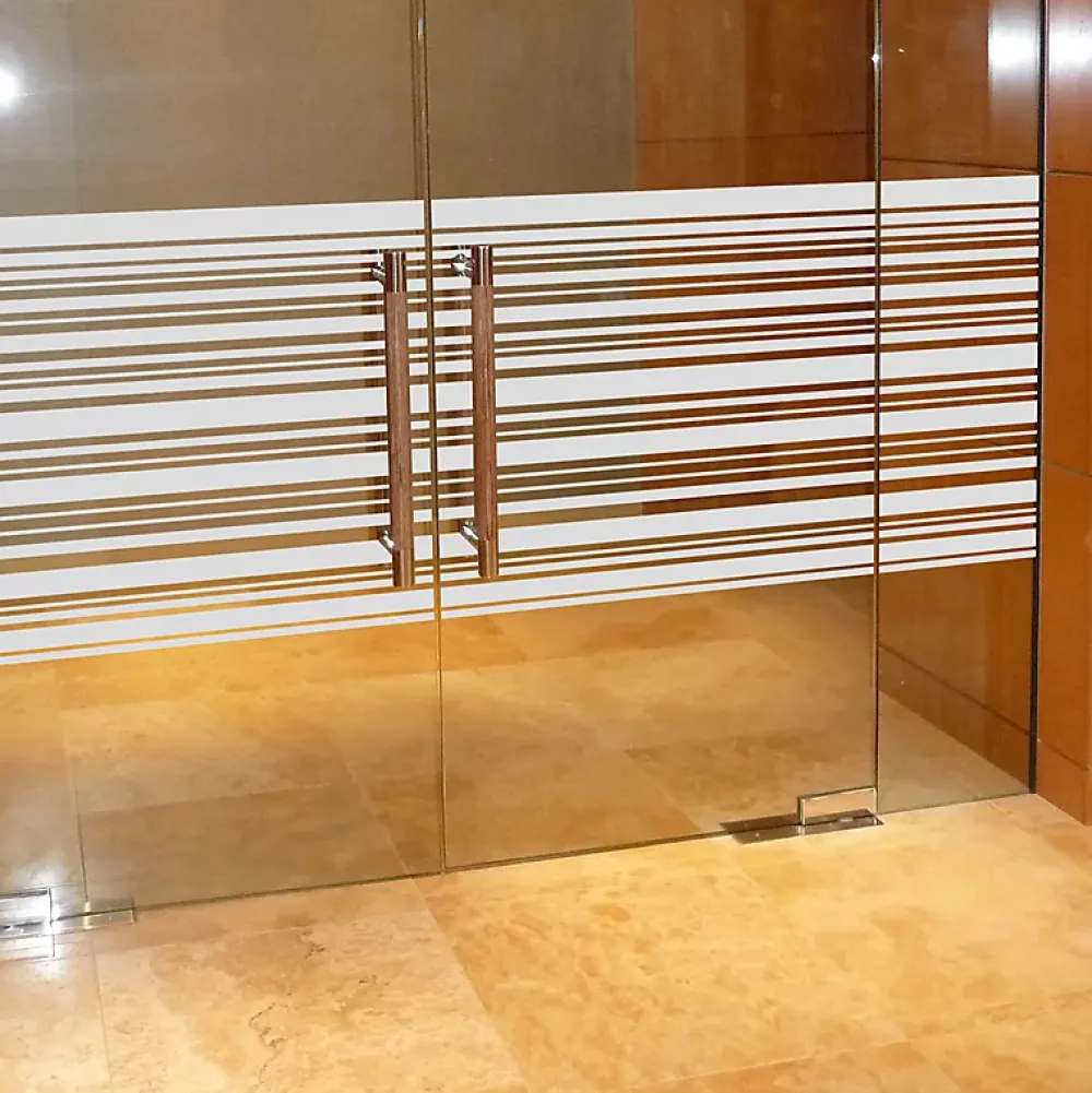 Ambiance Sticker Film Occultant Pour Vitrage<Sticker vitres lignes horizontales 55x200cm 55 x 200 cm