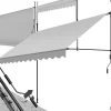 Tectake Auvent Et Marquise<Store à pince sans perçage avec Manivelle Réglable en hauteur 211 - 304 cm gris clair