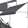Tectake Store à pince sans perçage en polyester 250 x 180 cm gris- Auvent Et Marquise