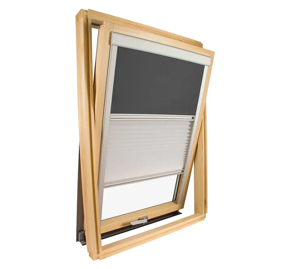 Avosdim Store De Fenêtre De Toit<Store Duo compatible fenêtre de toit VELUX pour dimension S06, 4, 606 - Gris anthracite
