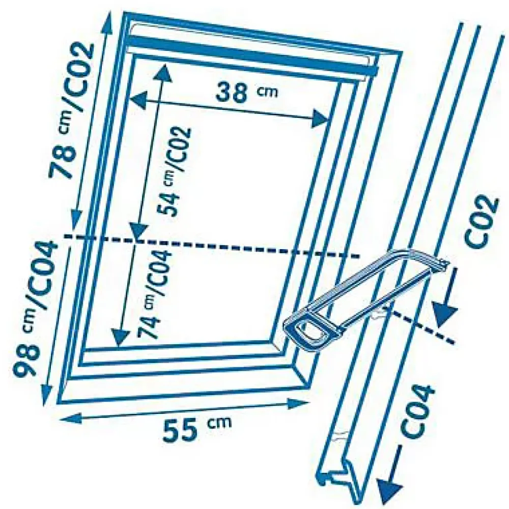 Geom Store De Fenêtre De Toit<Store duo fenêtre de toit C02 beige