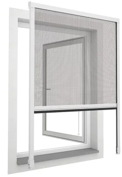 Easy Life Moustiquaire Pour Fenêtre<Store moustiquaire en aluminium blanc recoupable pour fenêtre l.125 x H.170 cm