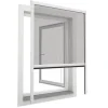Store moustiquaire enroulable blanc pour fenêtre 80 x 130 cm- Moustiquaire Pour Fenêtre