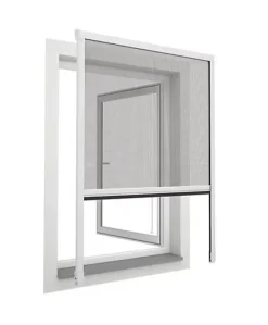 Store moustiquaire enroulable blanc pour fenêtre 80 x 130 cm- Moustiquaire Pour Fenêtre