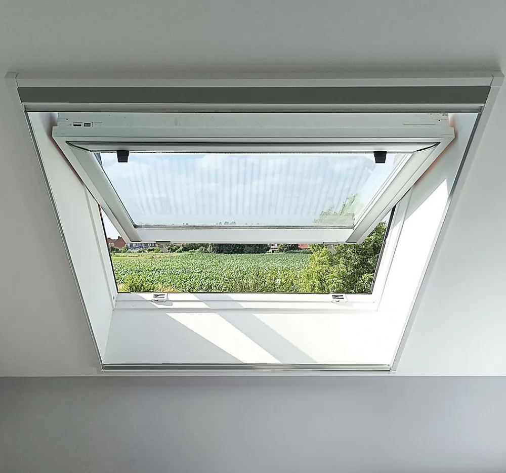Avosdim Moustiquaire Pour Fenêtre<Store Moustiquaire Plissé pour Fenêtre de Toit - L140 x H170cm