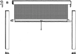 Moustiquaire Pour Fenêtre<Store moustiquaire PVC pour fenêtre l. 125 x H. 150 cm