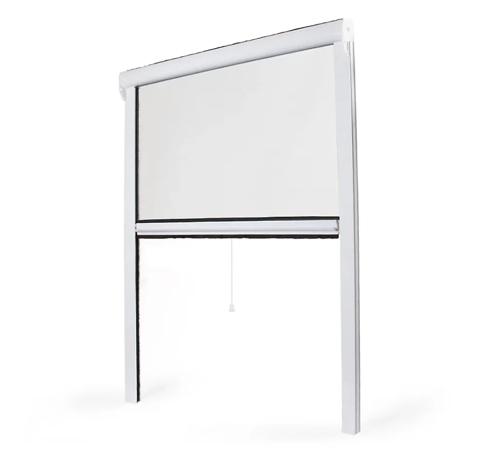 Avosdim Moustiquaire Pour Fenêtre<Store Moustiquaire PVC recoupable - L130 x H160cm - Blanc