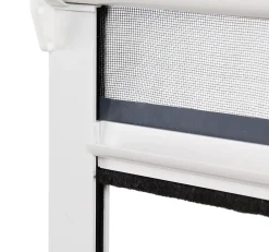 Avosdim Moustiquaire Pour Fenêtre<Store Moustiquaire PVC recoupable - L80 x H130cm - Blanc