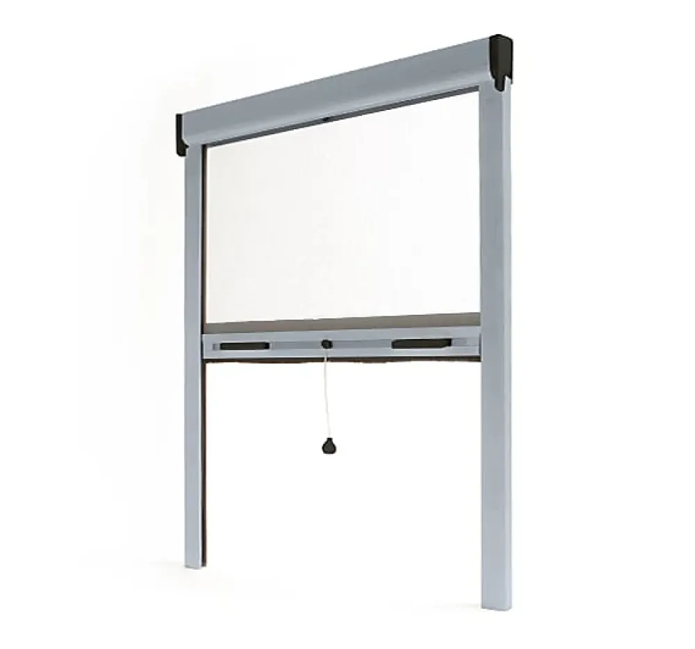 Avosdim Store Moustiquaire Recoupable LUXE - L125 x H220cm - Argent- Moustiquaire Pour Fenêtre