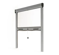 Avosdim Store Moustiquaire Recoupable LUXE - L150 x H220cm - Gris RAL 7038- Moustiquaire Pour Fenêtre