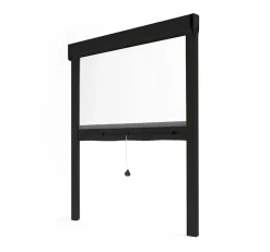 Avosdim Moustiquaire Pour Fenêtre<Store Moustiquaire Recoupable LUXE - L125 x H160cm - Noir RAL9011