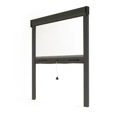 Avosdim Store Moustiquaire Recoupable LUXE - L100 x H160cm - RAL Gris 7016- Moustiquaire Pour Fenêtre