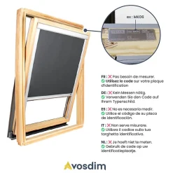 Avosdim Store De Fenêtre De Toit<Store occultant compatible fenêtre de toit VELUX pour dimension 10 ou 608 ou S08 - Beige