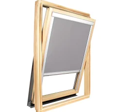 Avosdim Store occultant pour fenêtre de toit ROTO - Gris Clair - avec un vitrage de H 83,5 x 60 cm- Store De Fenêtre De Toit