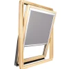 Avosdim Store occultant pour fenêtre de toit ROTO - Gris Clair - avec un vitrage de H 103,5 x 100 cm- Store De Fenêtre De Toit