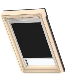 VELUX Store occultant Classic uni noir à commande manuelle DBL S06 4249- Store De Fenêtre De Toit