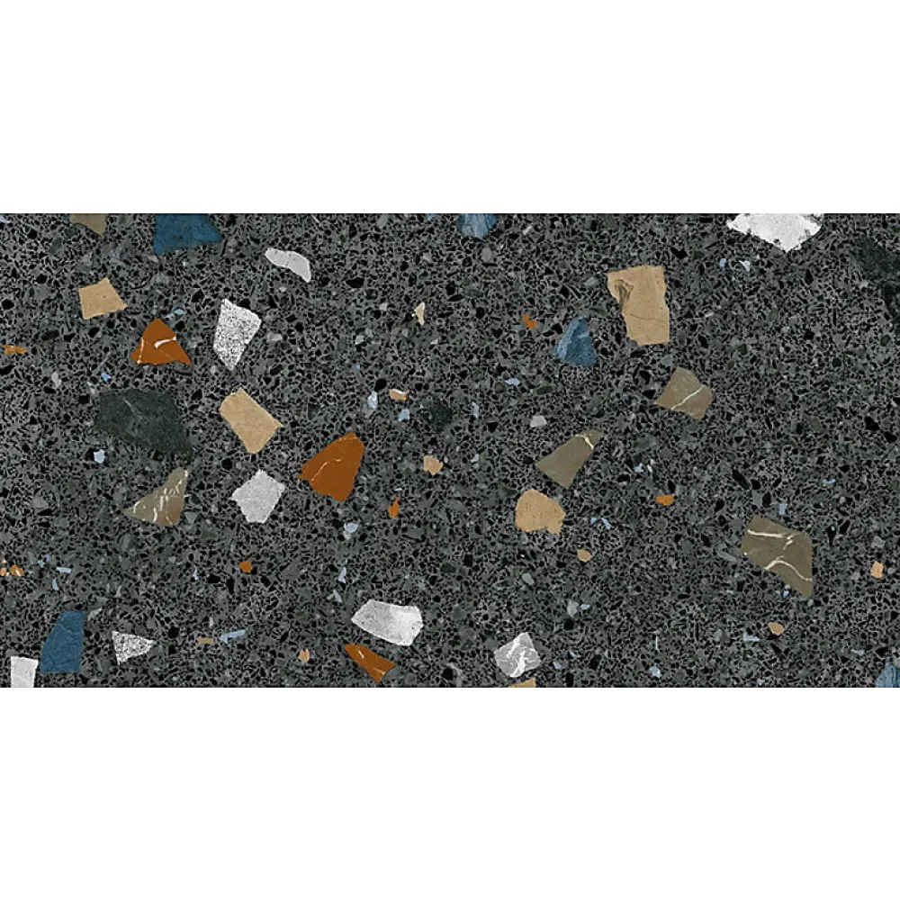Eiffel art construction Carrelage Sol Effet Terrazzo<STRACCIATELLA GRAFITO - Carrelage aspect terrazzo coloré 60x120 cm(vendu par boite 1.44m2)