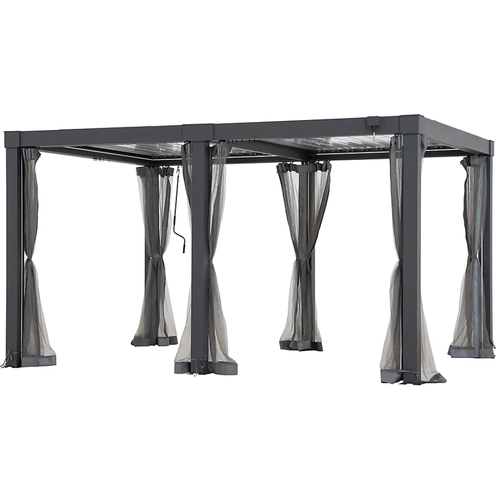 Sunjoy Moustiquaire Pour Tonnelle Et Pergola<Filet pour Pergola Multi MATTERHORN 306cm x 406 cm