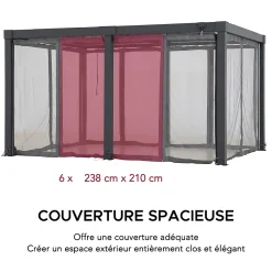Sunjoy Moustiquaire Pour Tonnelle Et Pergola<Filet pour Pergola Multi MATTERHORN 306cm x 406 cm