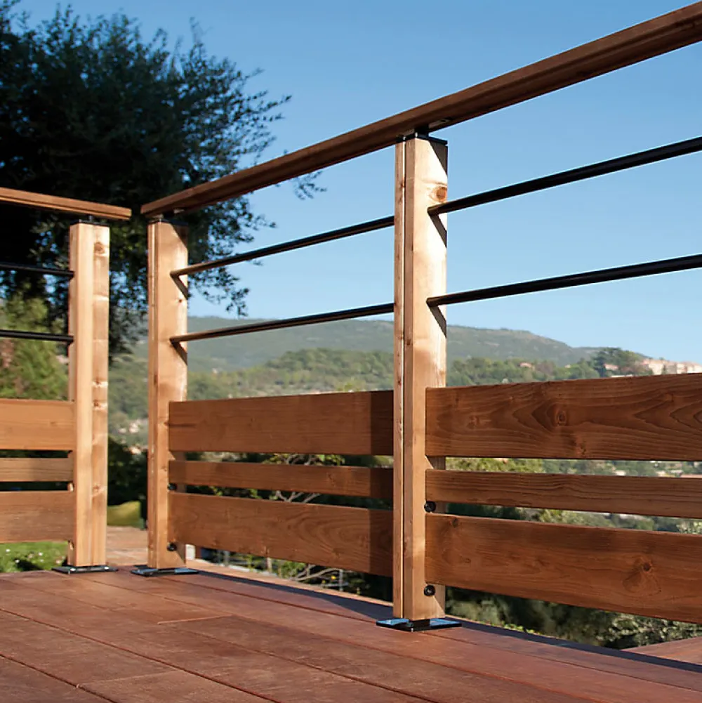 Kordo Support de fixation au sol, Moka- Accessoire D'Escalier