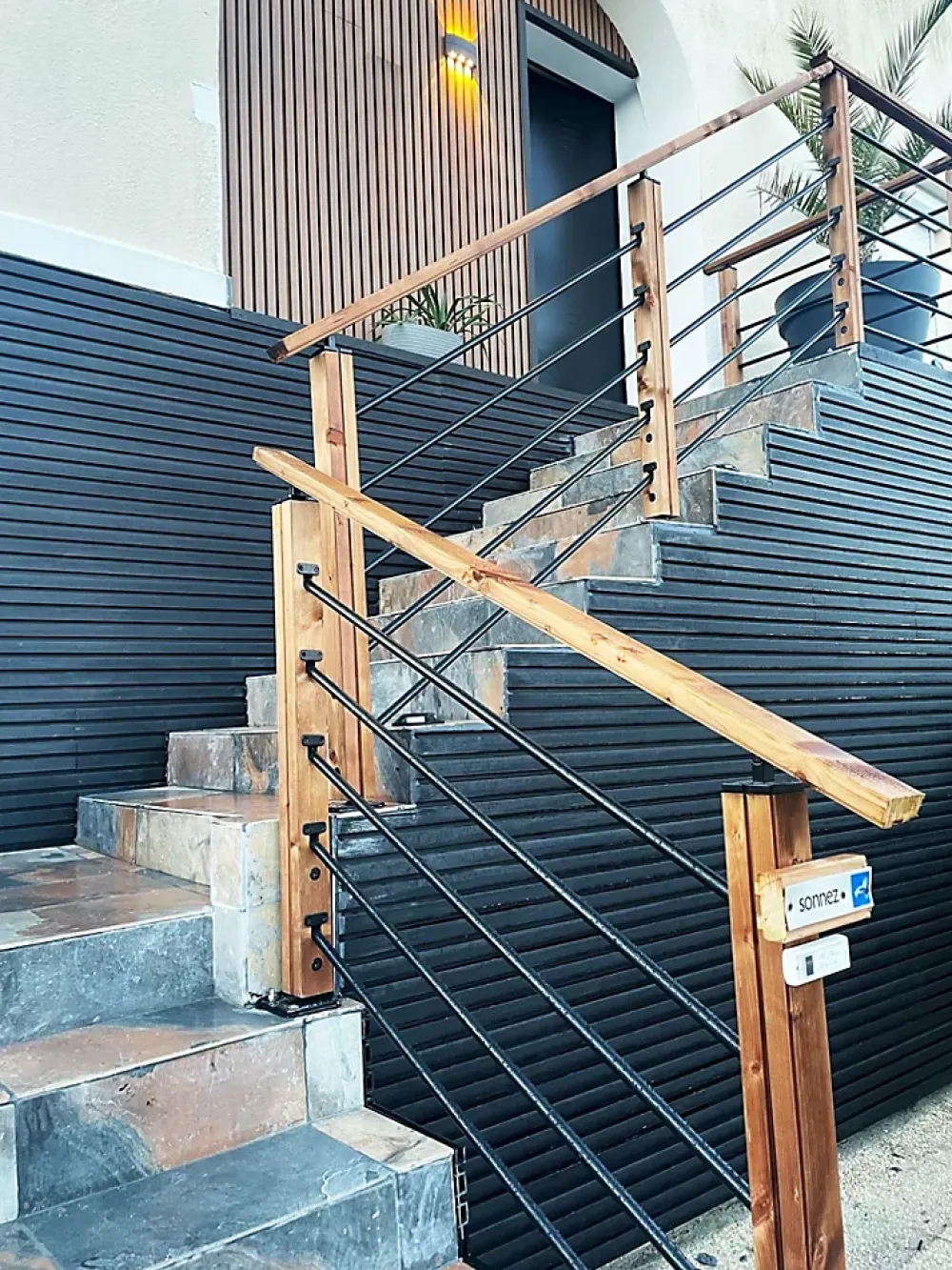 Kordo Support de fixation réglable pour main courante, Moka- Accessoire D'Escalier