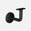 Kordo Support pour main courante murale aluminium noir, Opalu- Accessoire D'Escalier