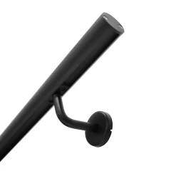 Kordo Support pour main courante murale aluminium noir, Opalu- Accessoire D'Escalier