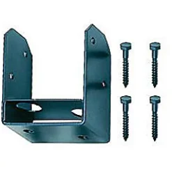 Garde-Corps, Balustrade<Support pour poteau 70 mm noir en métal
