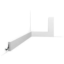 Orac Decor Plinthe Pour Parquet Et Stratifié<SX162 Moulure multifonctionnelle Axxent - 4x1x200cm (h x p x l) - plinthe décorative Pack 2 pièces / RAL9003