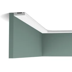 Orac Decor Plinthe Pour Parquet Et Stratifié<SX162 Moulure multifonctionnelle Axxent - 4x1x200cm (h x p x l) - plinthe décorative Pack 2 pièces / RAL9003