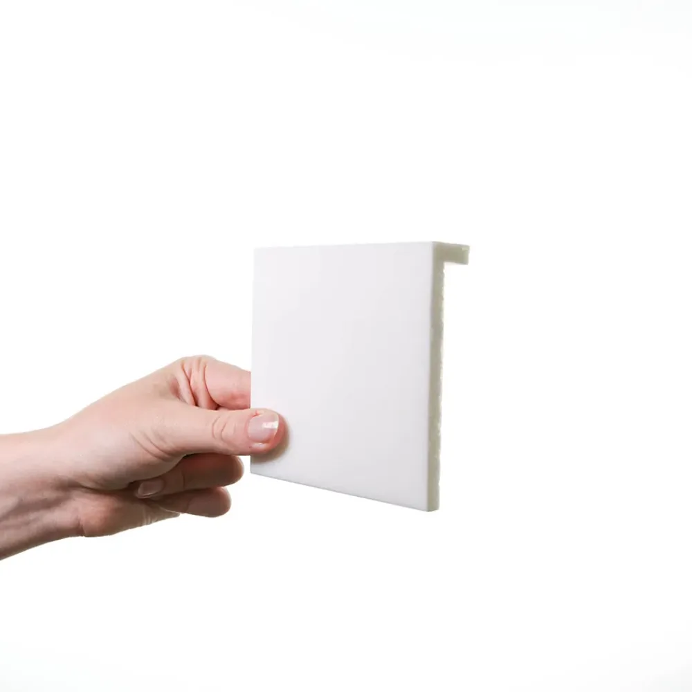 Orac Decor SX171 Plinthe de rénovation - 10x2,2x200cm (h x p x L) - surplinthe décorative polymère Carton 8 pièces / RAL9003- Plinthe Pour Parquet Et Stratifié