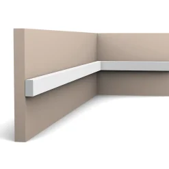 Orac Decor Plinthe Pour Parquet Et Stratifié<SX194 Plinthe - 2 x 1 x 200cm (h x p x L) - plinthe décorative polymère Pack 2 pièces