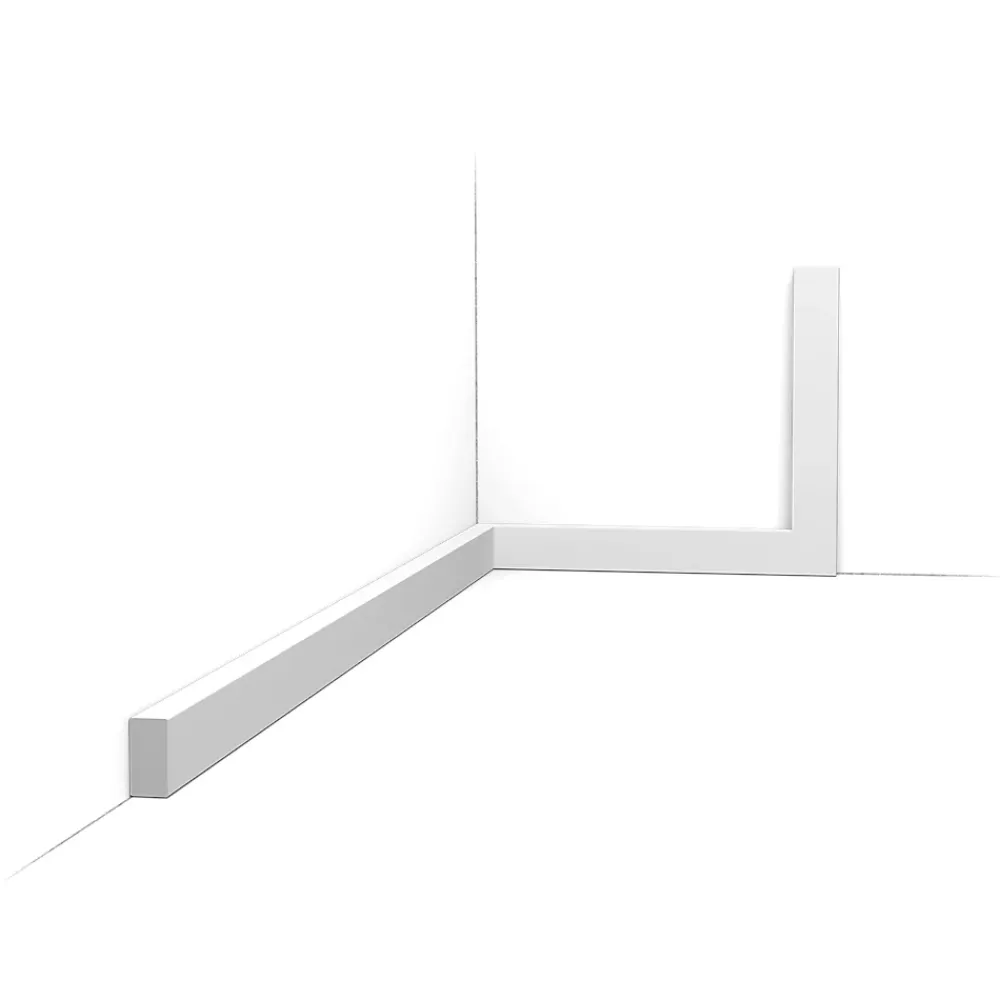 Orac Decor SX194 Plinthe - 2 x 1 x 200cm (h x p x L) - plinthe décorative polymère Carton 8 pièces- Plinthe Pour Parquet Et Stratifié