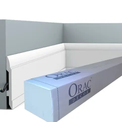 Orac Decor SX104 Plinthe - 15x1,5x200cm (h x p x L) - plinthe décorative polymère Carton 8 pièces- Plinthe Pour Parquet Et Stratifié