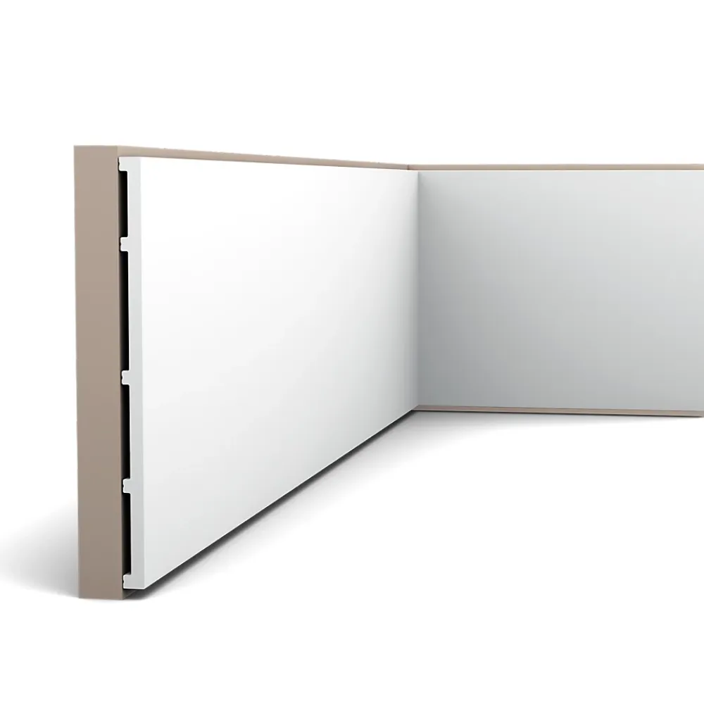 Orac Decor SX207 SQUARE Plinthe - 25 x 1,3 x 200cm (h x p x L) - plinthe décorative polymère Carton 8 pièces- Plinthe Pour Parquet Et Stratifié