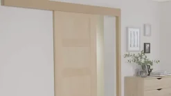 Système coulissant avec habillage pour porte en bois- Porte Coulissante