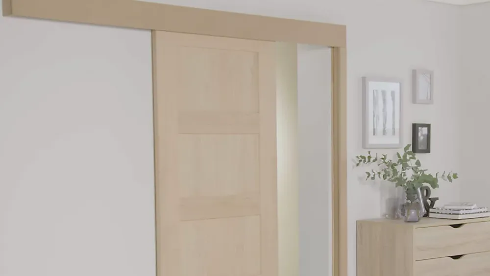 Système coulissant avec habillage pour porte en bois- Porte Coulissante