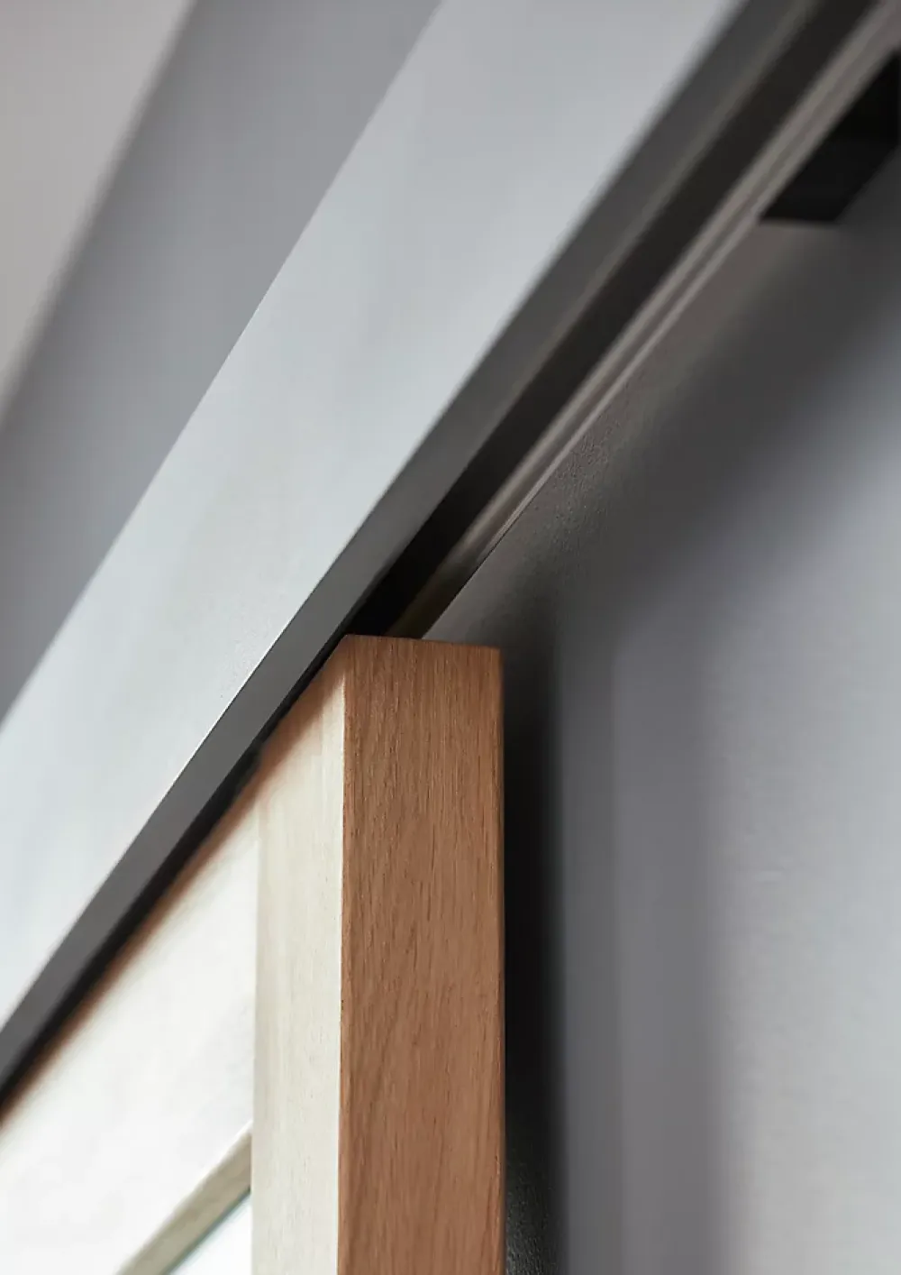 Système coulissant avec habillage pour porte en bois- Porte Coulissante