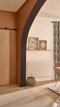 Système coulissant noir Indus pour porte- Porte Coulissante